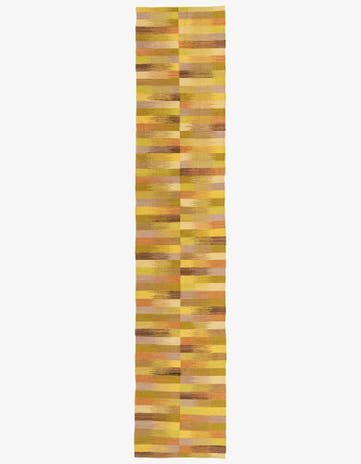 2' 6 x 12' 6 Hand Woven Kilim Modern Wool Runner Rug