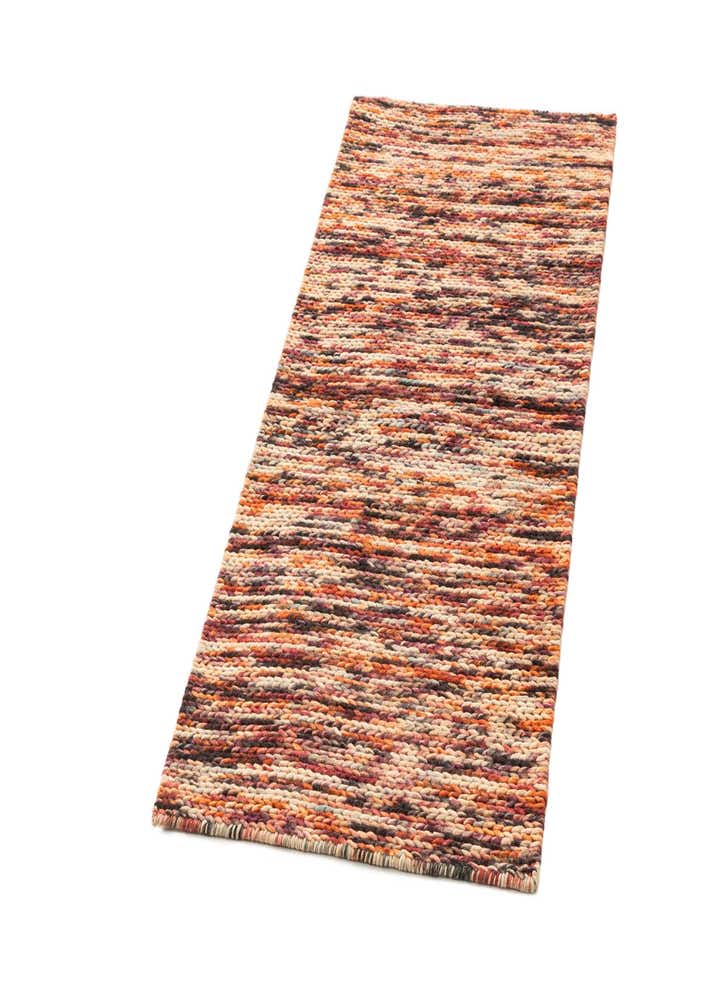 2' 4 x 4' 7 Hand Knotted Lana New Zealand Wool Runner Rug