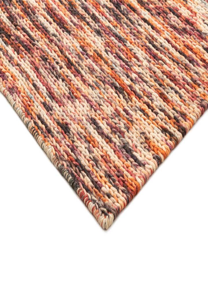 2' 4 x 4' 7 Hand Knotted Lana New Zealand Wool Runner Rug