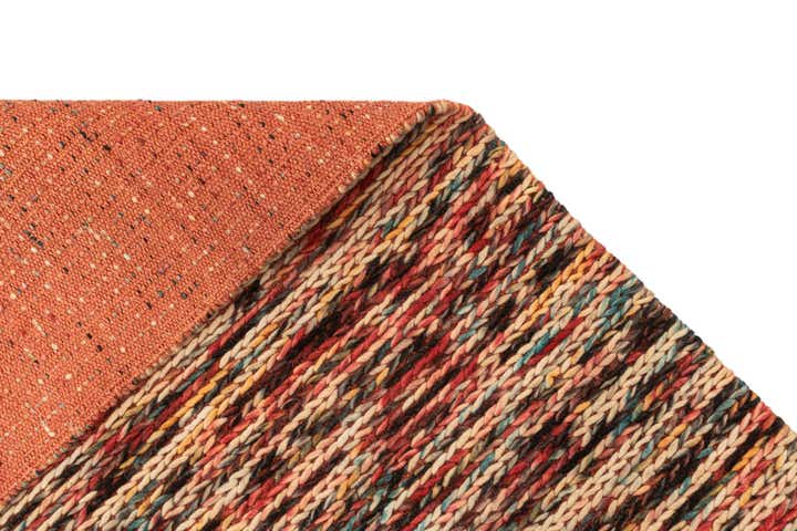 2' 4 x 4' 7 Hand Knotted Lana New Zealand Wool Runner Rug