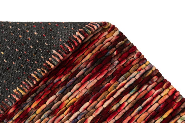Detail image of 65cm x 135cm Hand Woven Lana New Zealand Wool Runner Rug