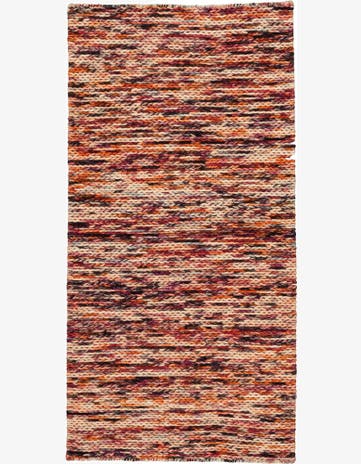 2' 4 x 4' 7 Hand Knotted Lana New Zealand Wool Runner Rug