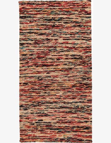 2' 4 x 4' 7 Hand Knotted Lana New Zealand Wool Runner Rug