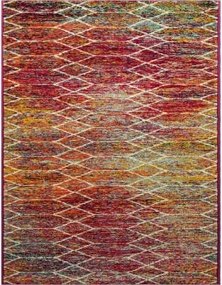 Detail image of 2' x 13' Lattice Frieze Runner Rug