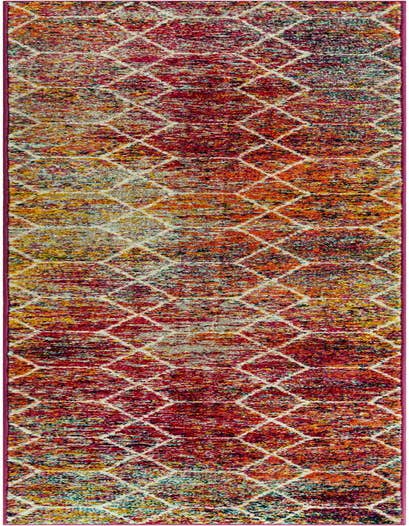 Detail image of 2' x 10' Lattice Frieze Runner Rug