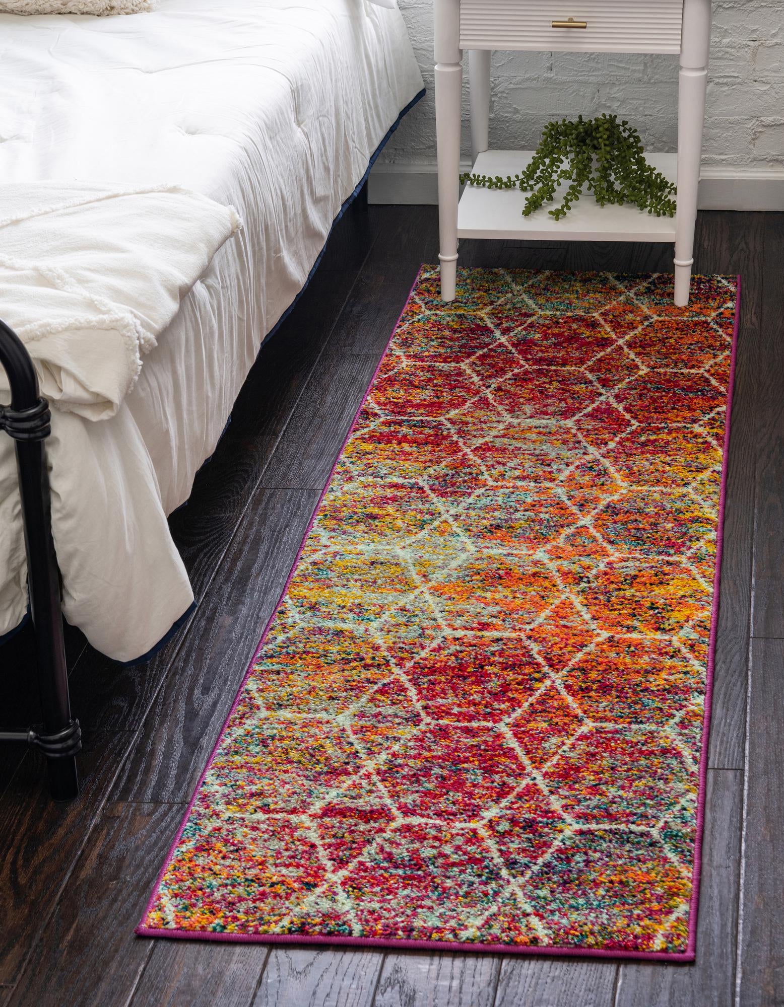2' x 4' Lattice Frieze Runner Rug