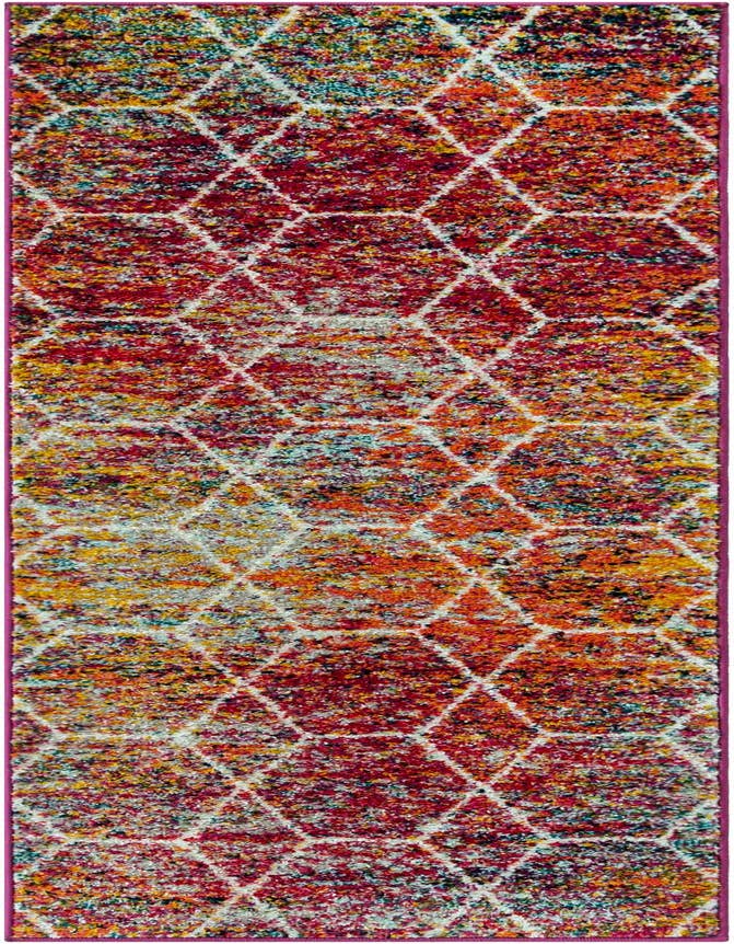 Detail image of 2' x 6' Lattice Frieze Runner Rug