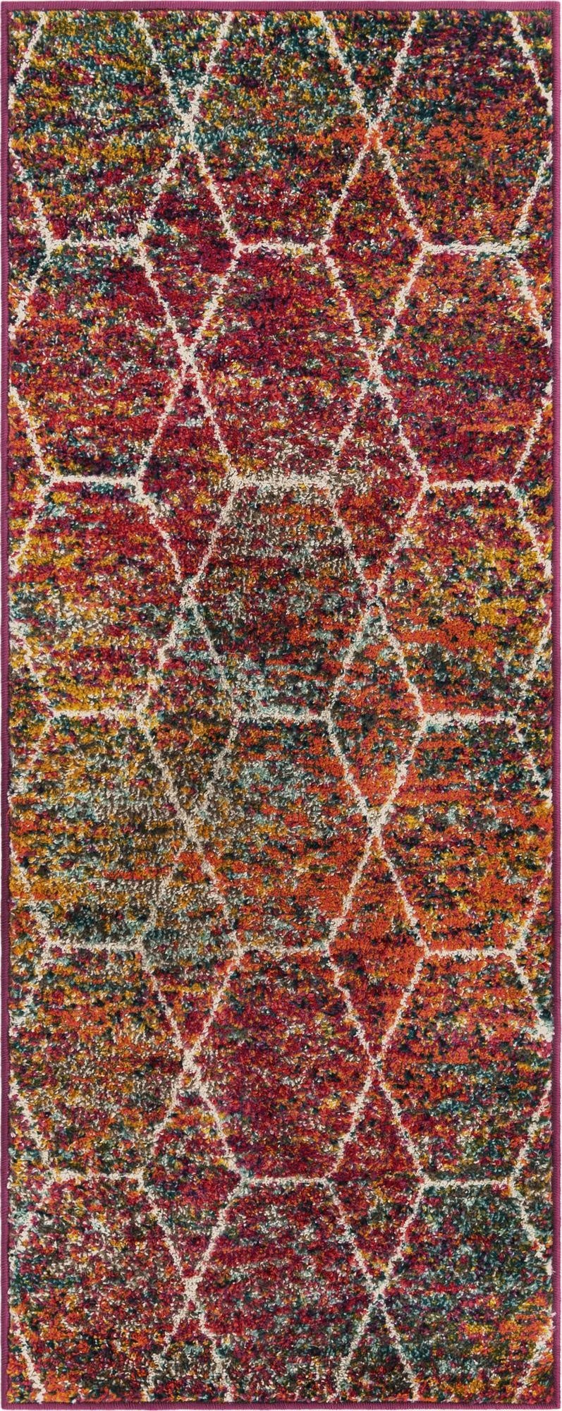 62cm x 155cm Trellis Frieze Runner Rug