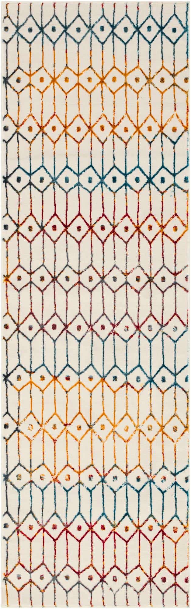 3' x 10' Lattice Trellis Runner Rug