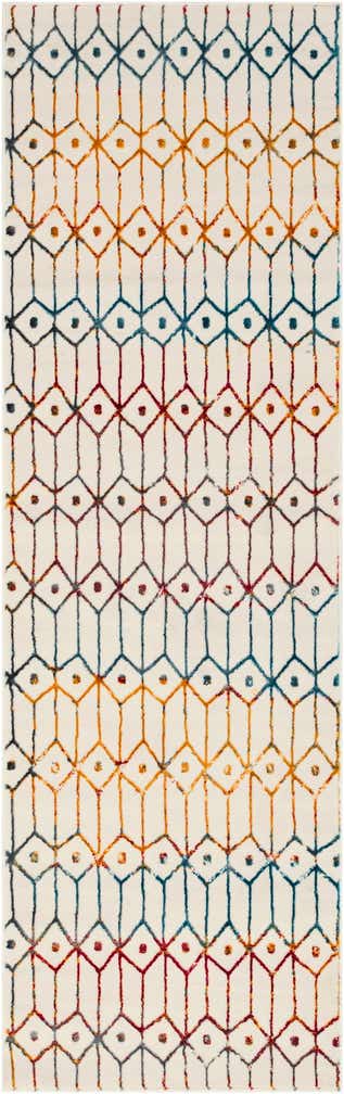 3' x 10' Lattice Trellis Runner Rug