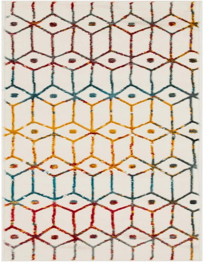 Detail image of 2' x 6' Lattice Trellis Runner Rug