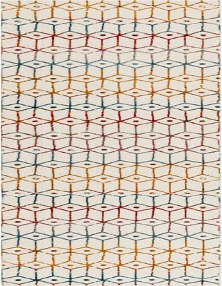 Detail image of 2' 7 x 16' 5 Lattice Trellis Runner Rug