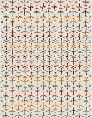 Detail image of 3' x 19' 8 Lattice Trellis Runner Rug