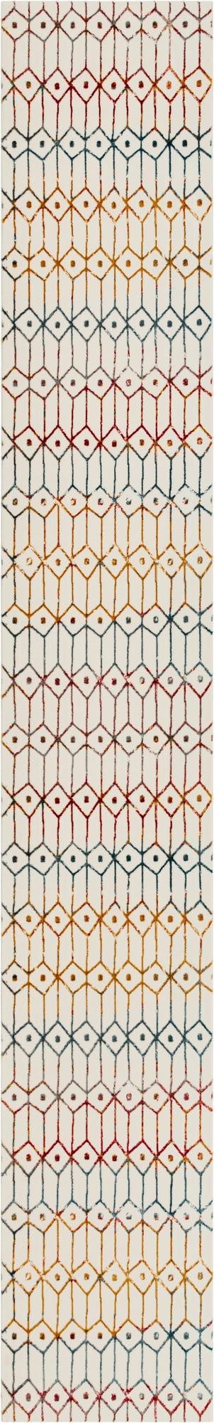Primary image 3' x 19' 8 Lattice Trellis Runner Rug