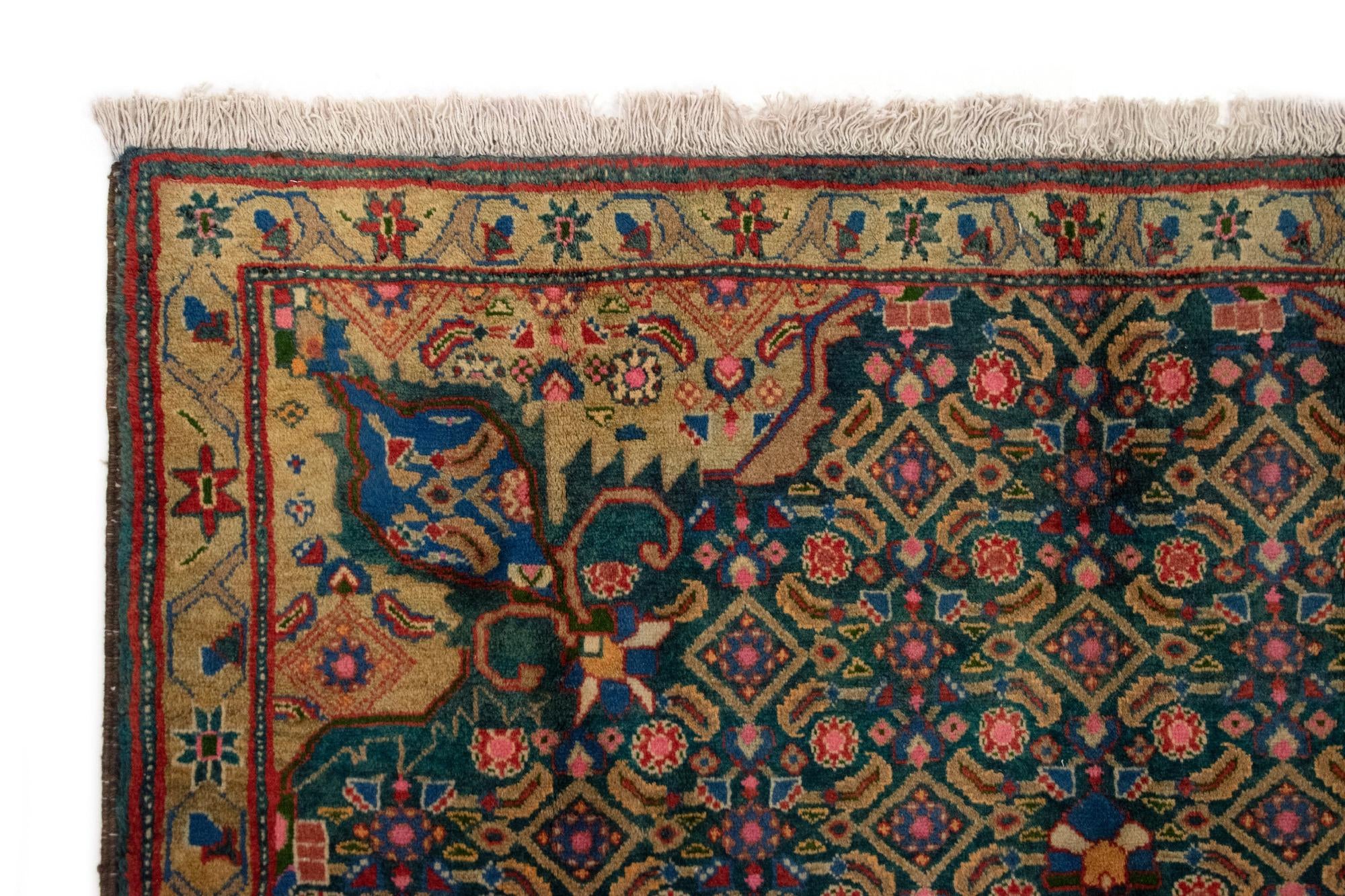 4' 6 x 9' 7 Hand Knotted Liliyan Persian Wool Runner Rug