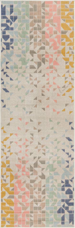 Detail image of 2' x 6' Lotus Runner Rug