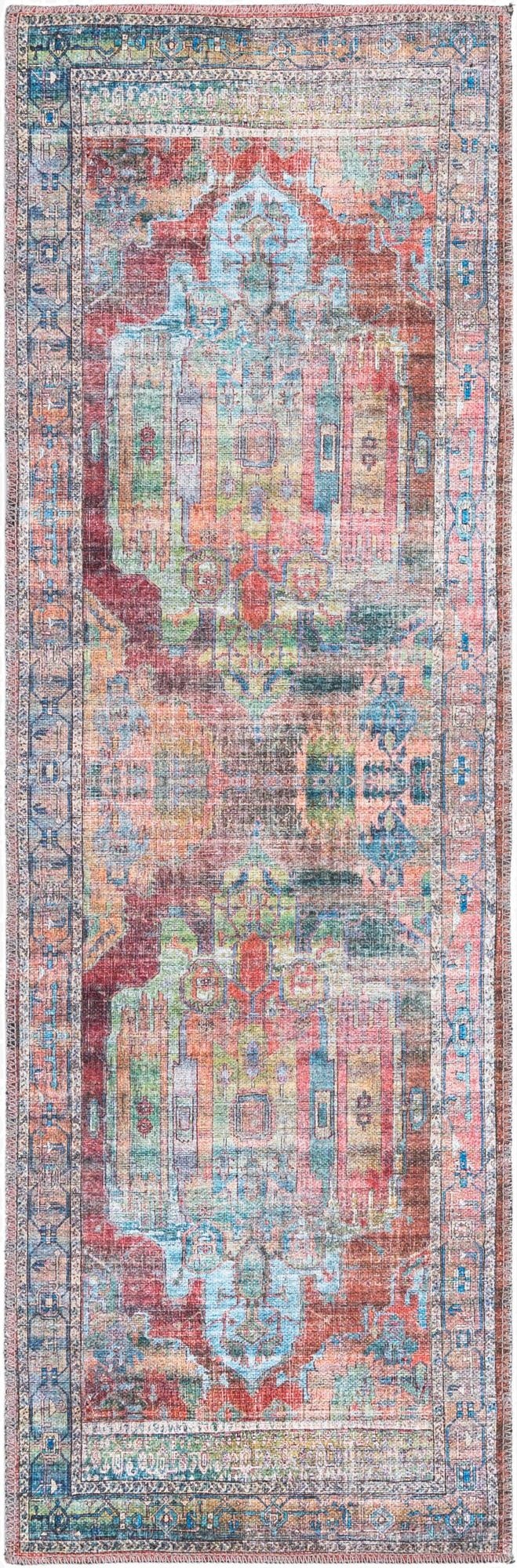 Primary image  2' x 6'  Washable Maahru Runner Rug