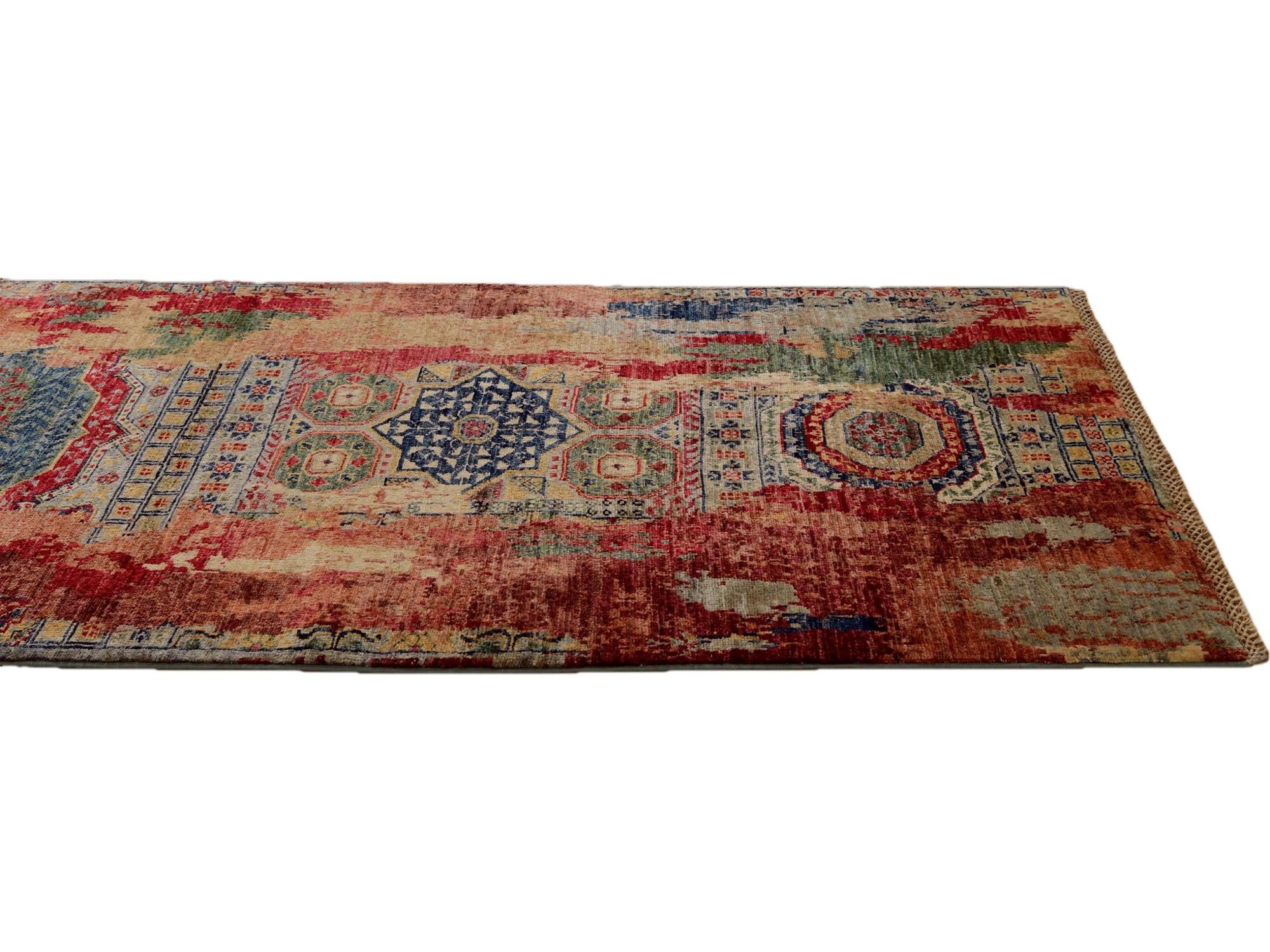 2' 10 x 9' 11 Hand Knotted Mamluk Ziegler Runner Rug