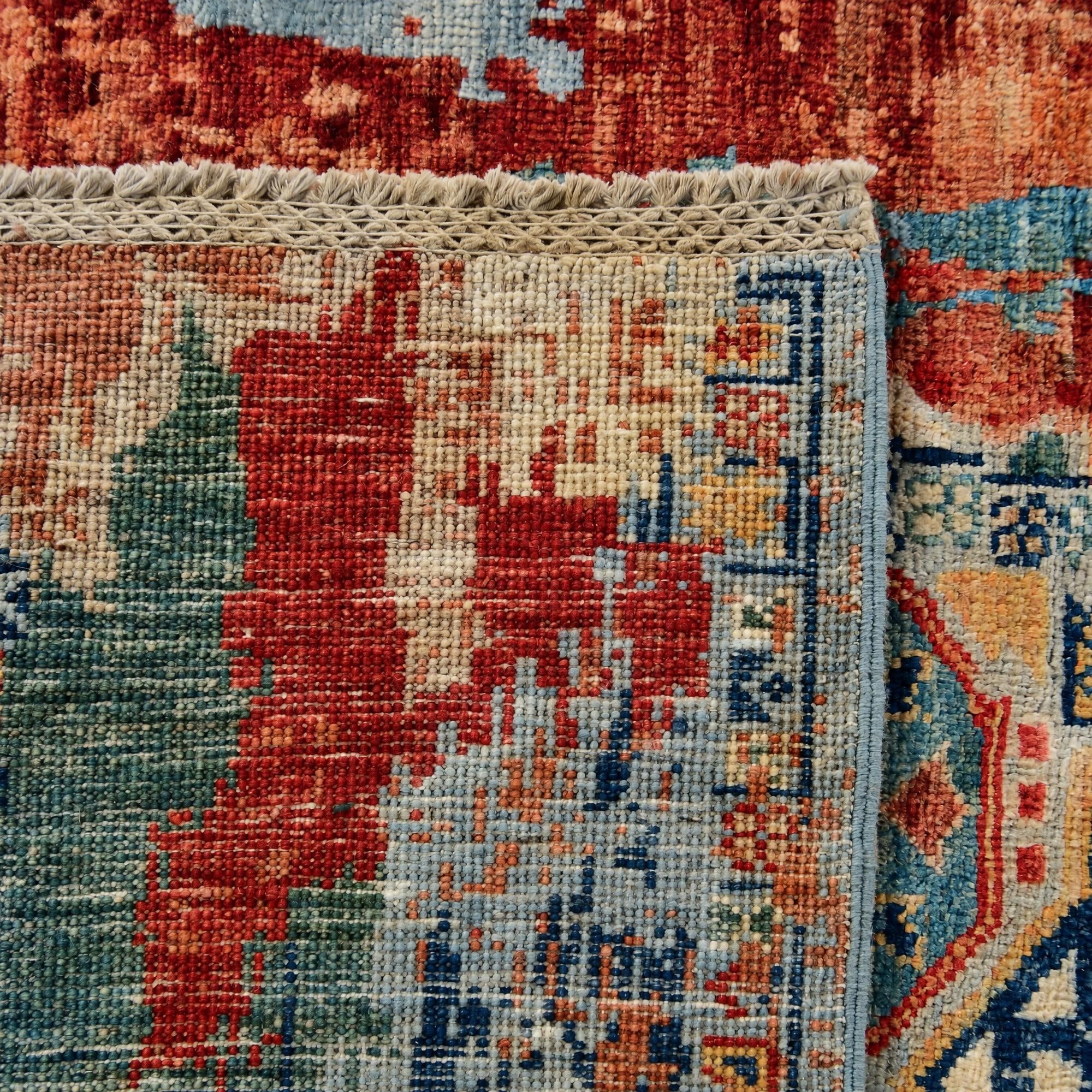 85cm x 305cm Hand Knotted Mamluk Ziegler Runner Rug