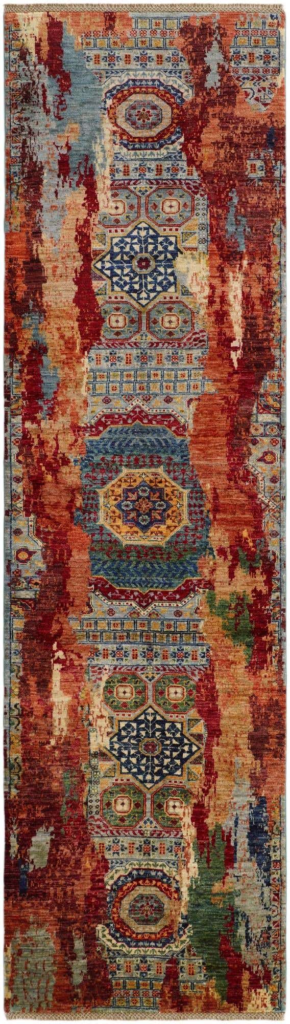 2' 10 x 9' 11 Hand Knotted Mamluk Ziegler Runner Rug