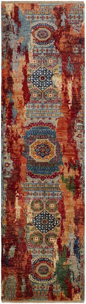 2' 10 x 9' 11 Hand Knotted Mamluk Ziegler Runner Rug