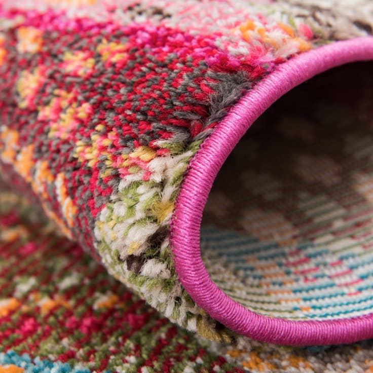 Detail image of 2' 2 x 6' 9 Washable Mesa Runner Rug