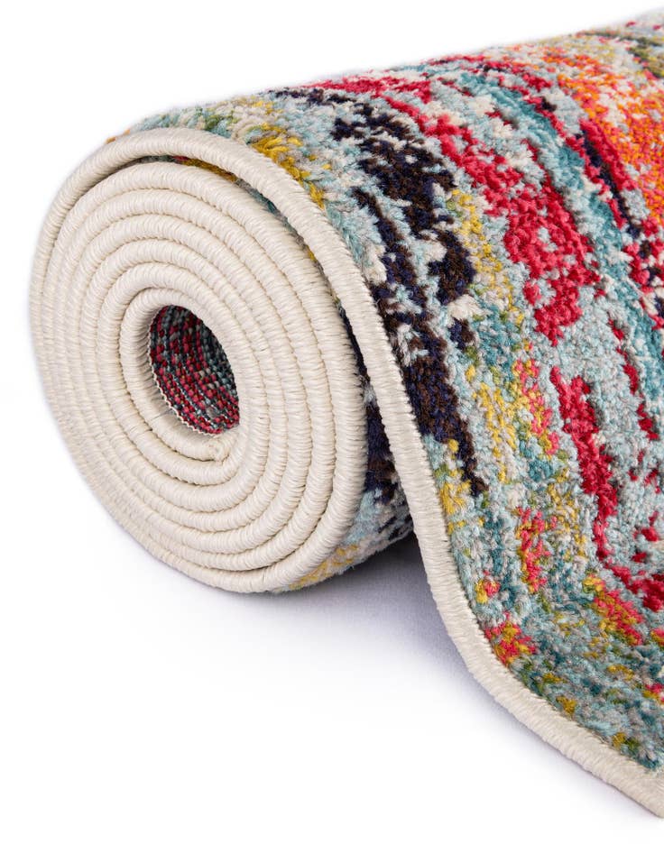 Detail image of 2' x 7' Washable Mesa Runner Rug