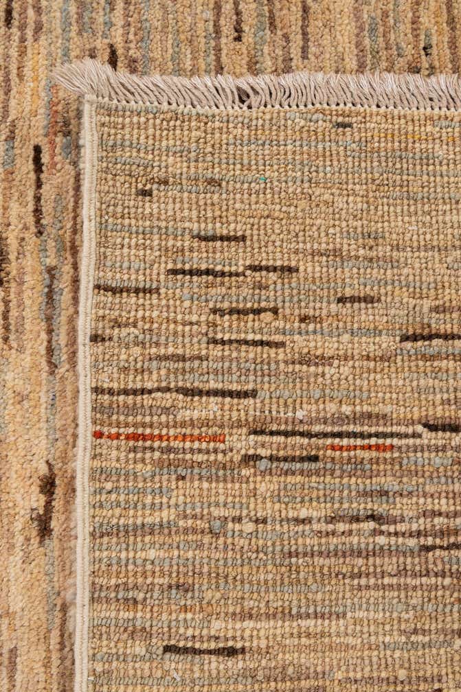 3' 11 x 9' Hand Knotted Modern Ziegler Runner Rug