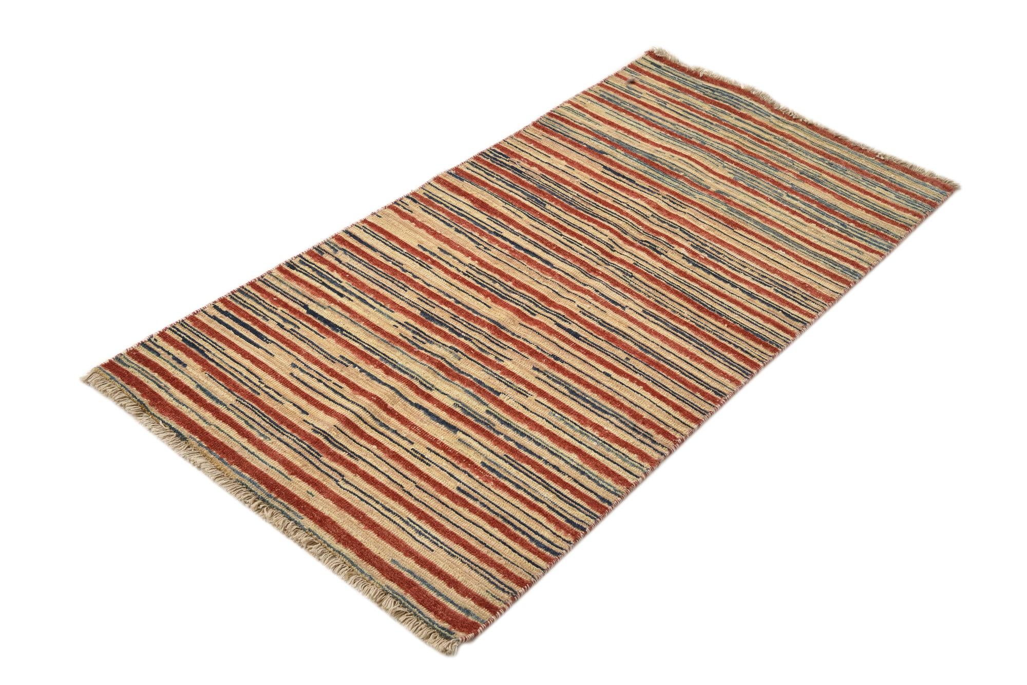 2' 5 x 5' 2 Hand Knotted Modern Ziegler Runner Rug