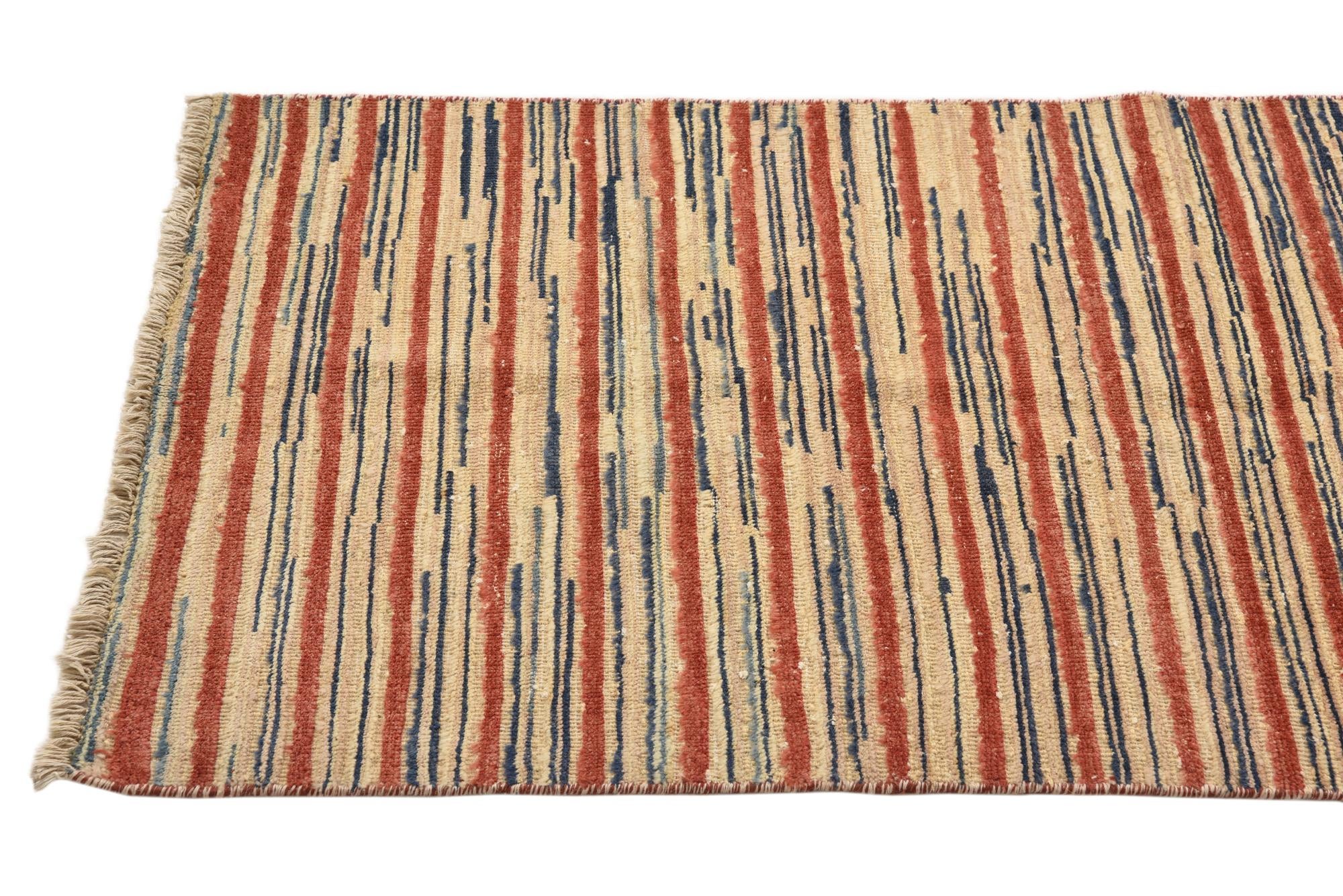 2' 5 x 5' 2 Hand Knotted Modern Ziegler Runner Rug