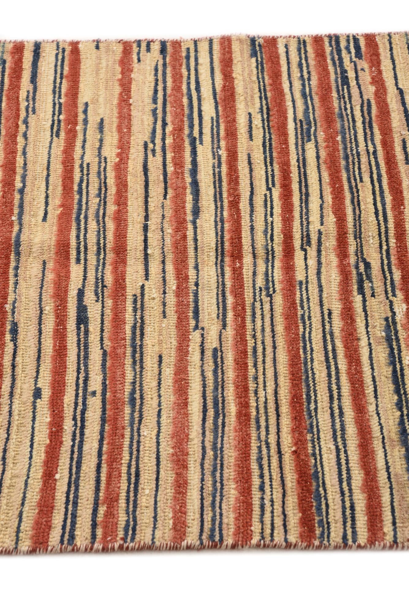 2' 5 x 5' 2 Hand Knotted Modern Ziegler Runner Rug