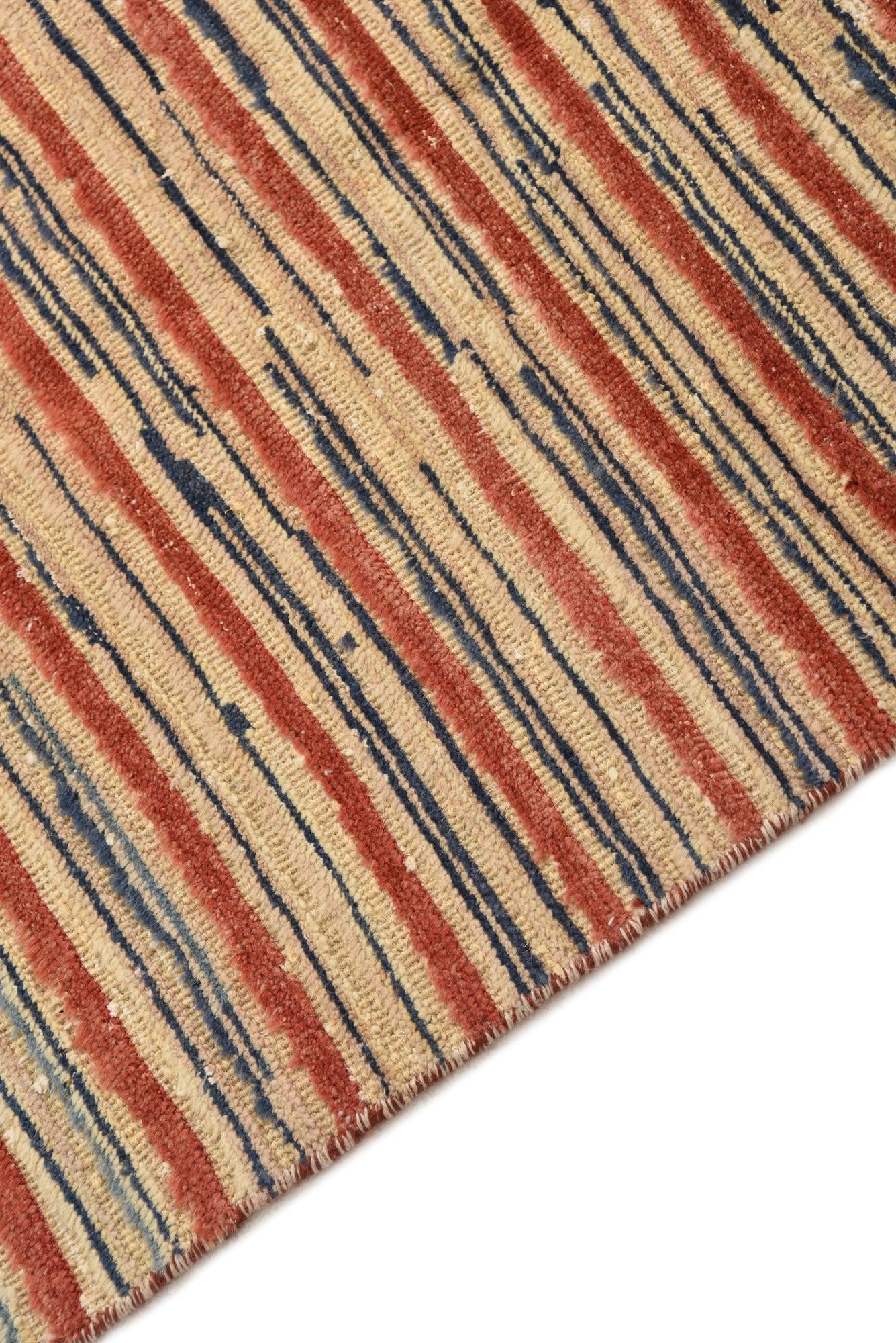 2' 5 x 5' 2 Hand Knotted Modern Ziegler Runner Rug