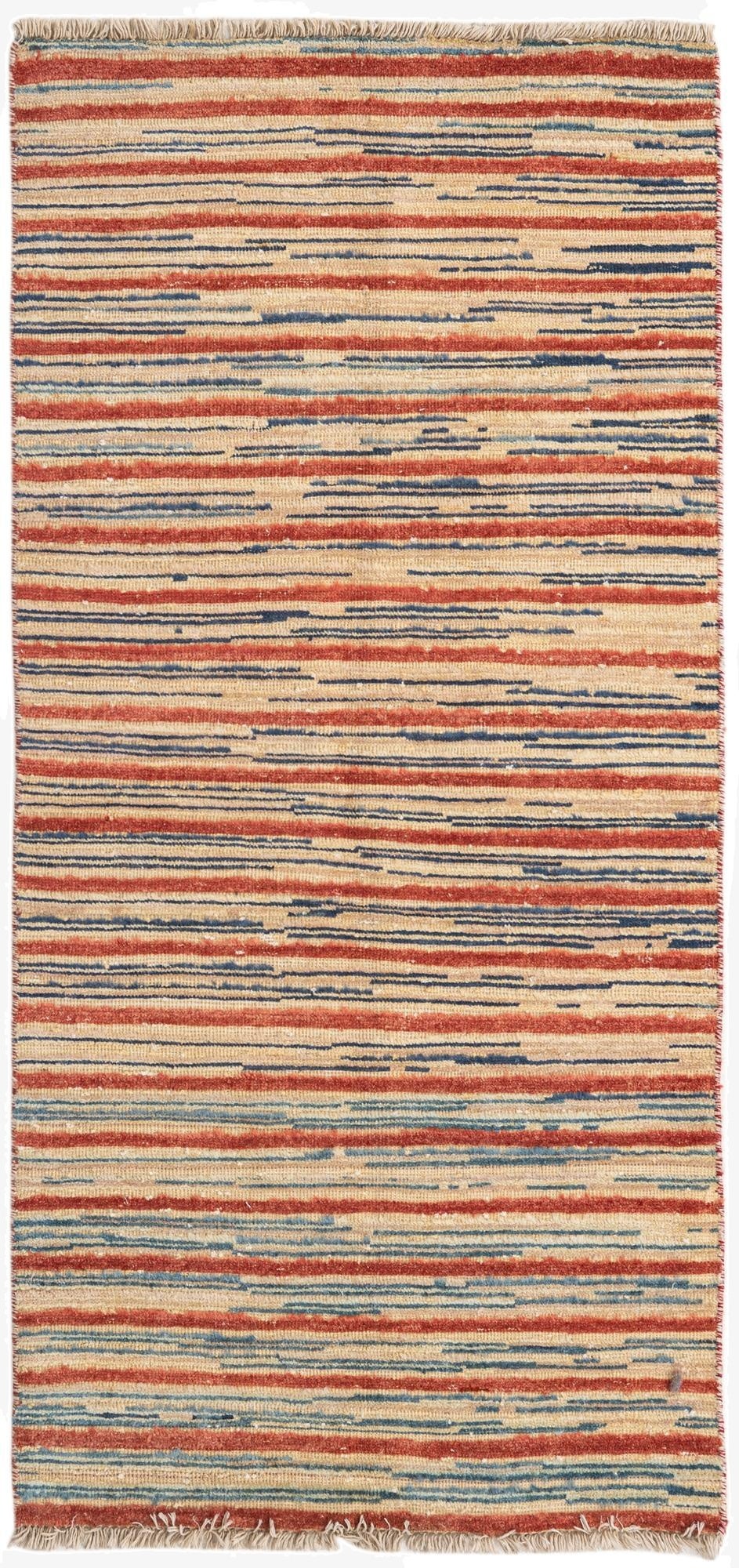2' 5 x 5' 2  Hand Knotted Modern Ziegler Runner Rug