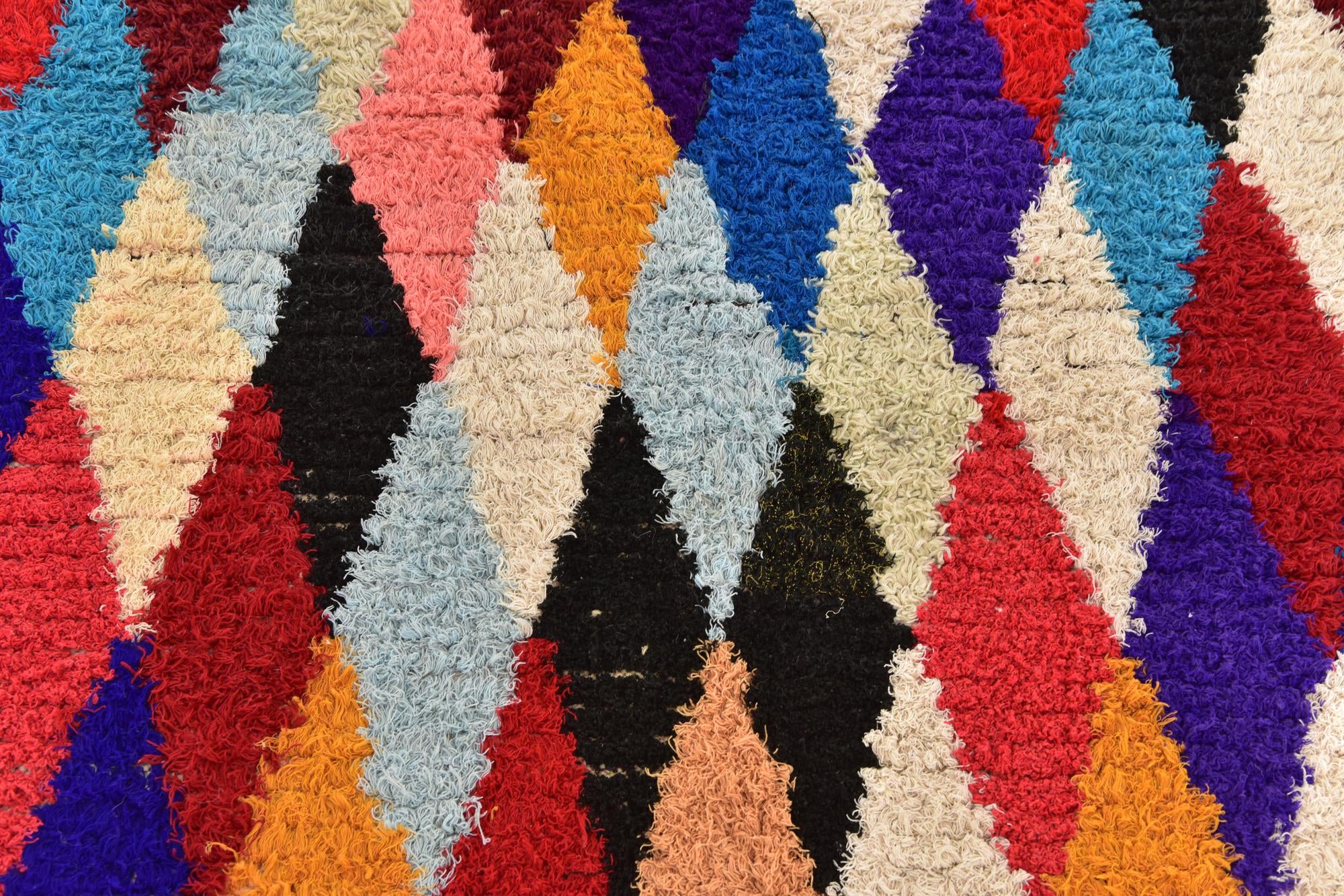 6' x 13' 8 Hand Knotted Moroccan Wool Runner Rug