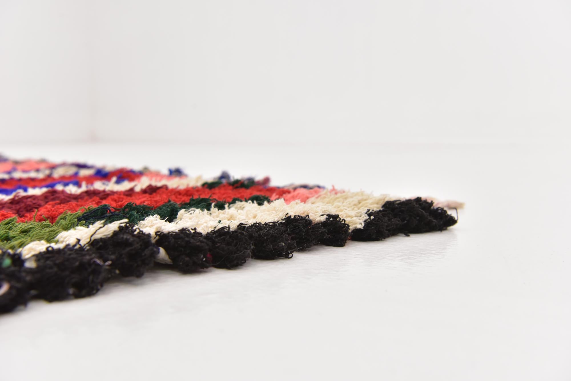 6' x 13' 8 Hand Knotted Moroccan Wool Runner Rug