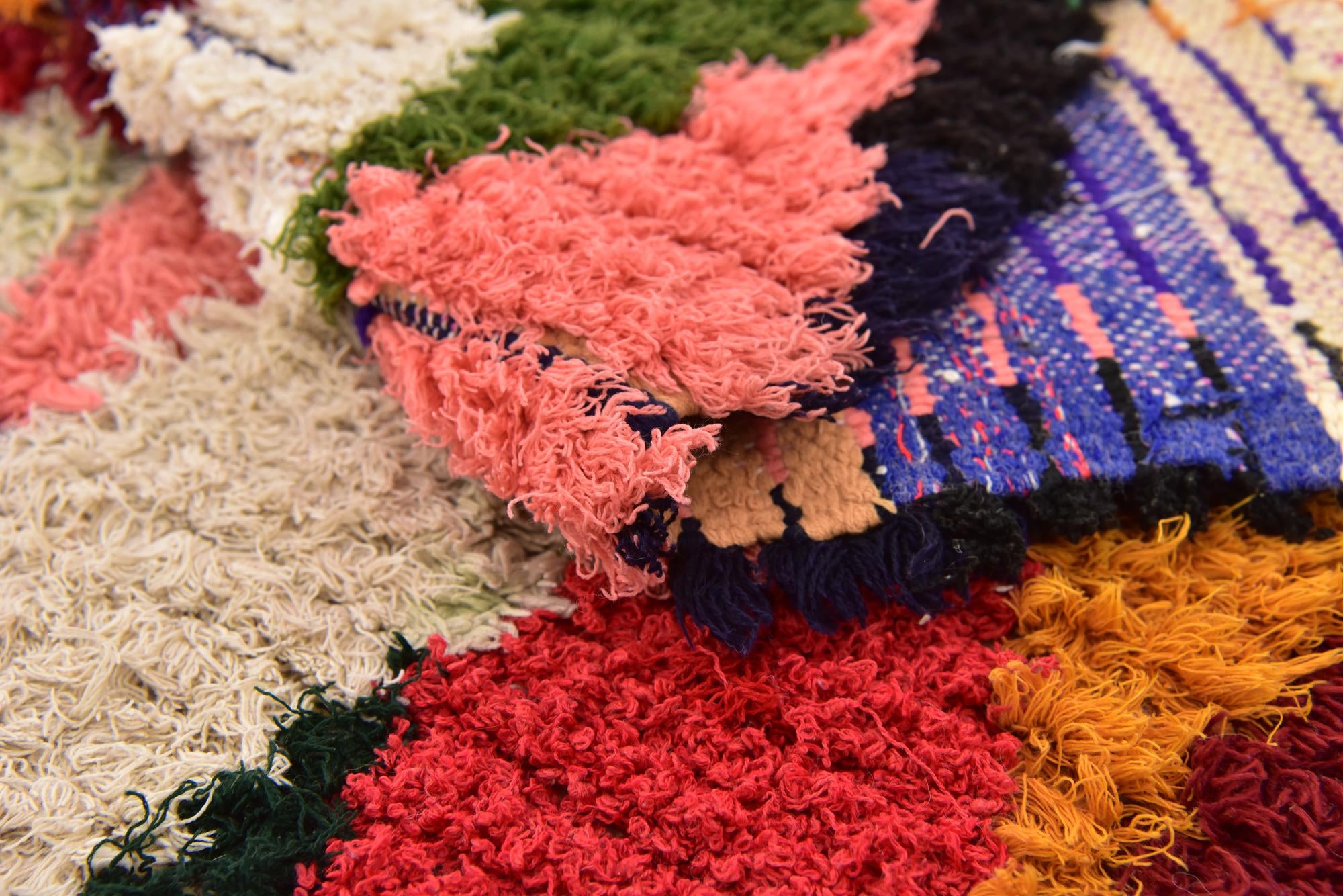 6' x 13' 8 Hand Knotted Moroccan Wool Runner Rug