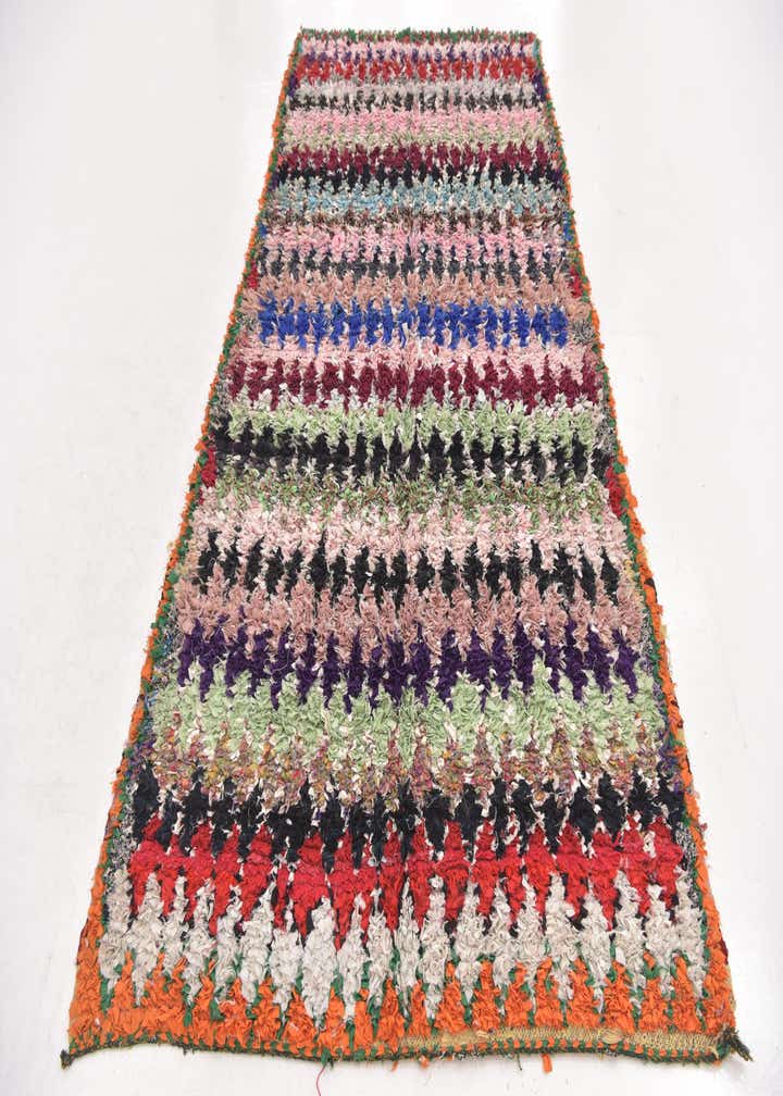 5' 1 x 9' 8 Hand Knotted Moroccan Runner Rug