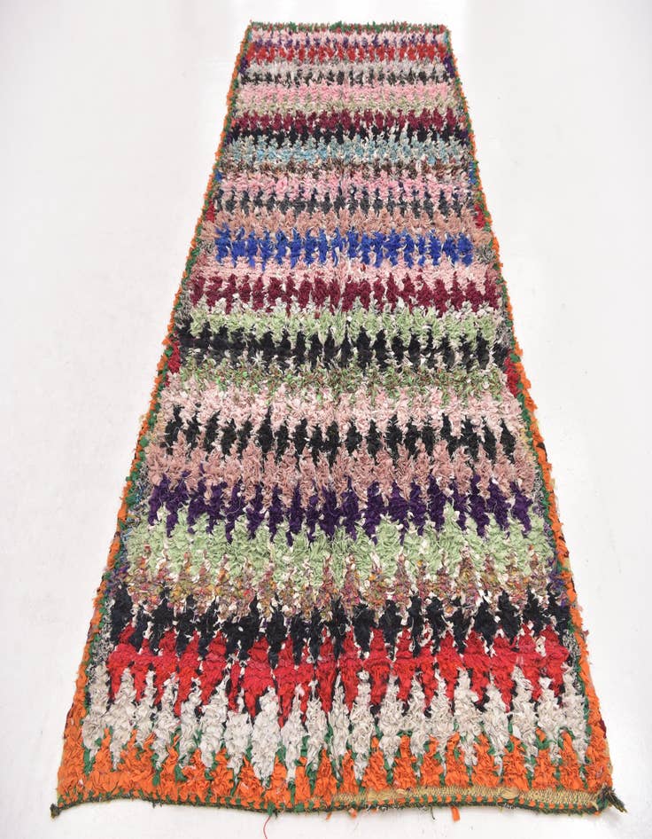 Detail image of 5' 1 x 9' 8 Hand Knotted Moroccan Runner Rug