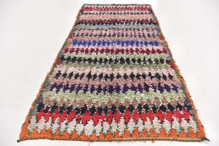 5' 1 x 9' 8 Hand Knotted Moroccan Runner Rug