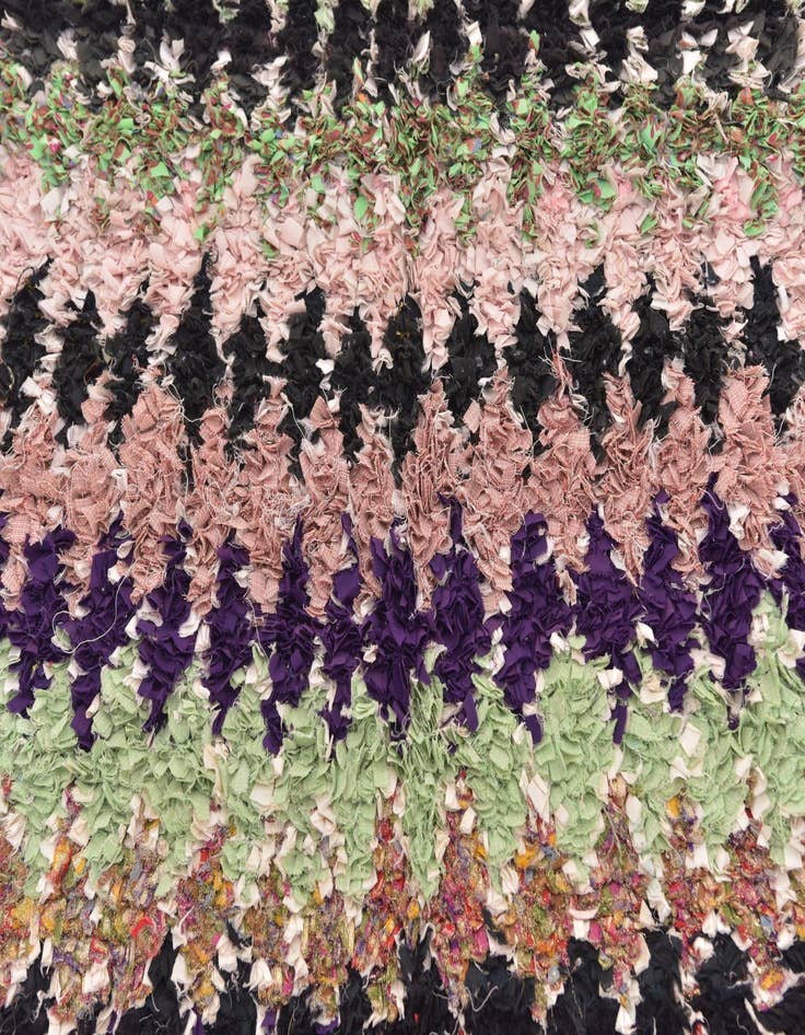 Detail image of 5' 1 x 9' 8 Hand Knotted Moroccan Runner Rug