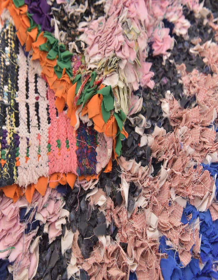 Detail image of 5' 1 x 9' 8  Hand Knotted Moroccan Runner Rug