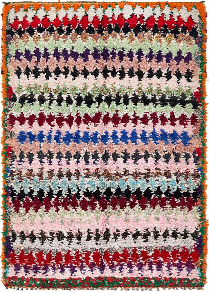 5' 1 x 9' 8 Hand Knotted Moroccan Runner Rug