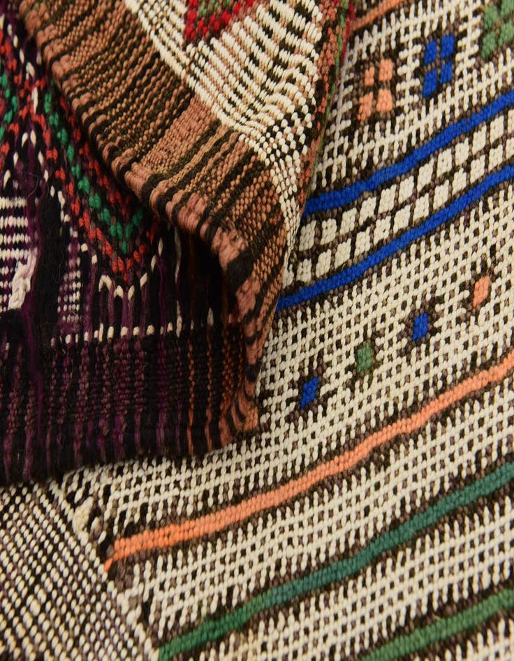 Detail image of 5' 10 x 14' 10  Hand Knotted Moroccan Wool Runner Rug