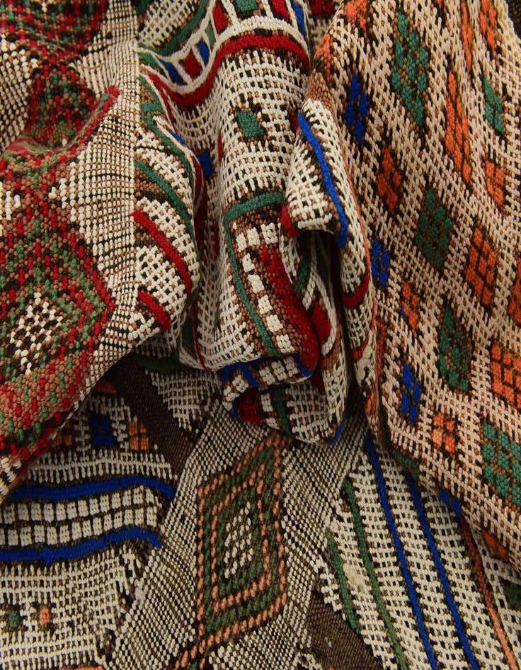 Detail image of 5' 10 x 14' 10  Hand Knotted Moroccan Wool Runner Rug