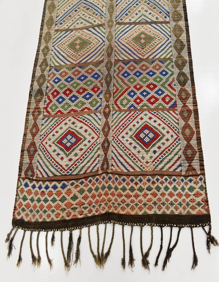 Detail image of 5' 10 x 14' 10  Hand Knotted Moroccan Wool Runner Rug