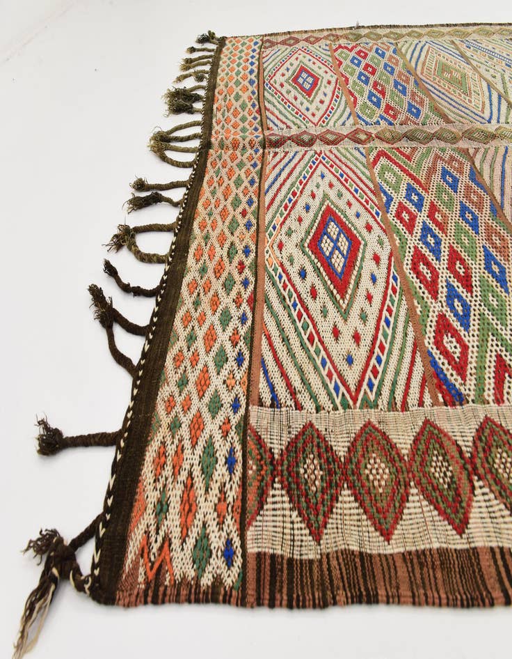 Detail image of 5' 10 x 14' 10  Hand Knotted Moroccan Wool Runner Rug