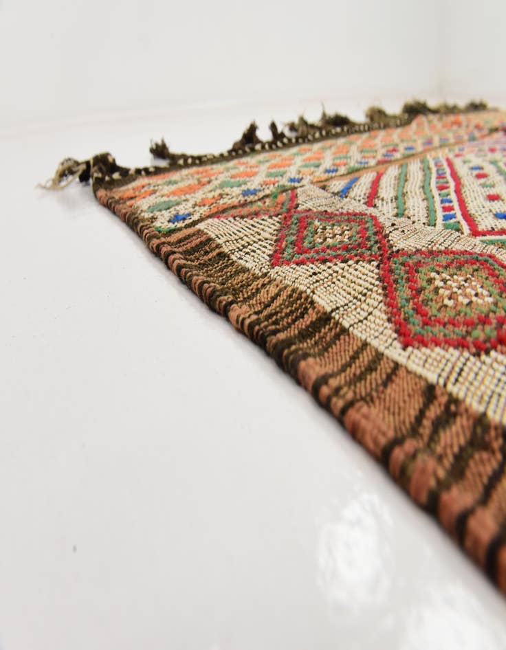 Detail image of 5' 10 x 14' 10  Hand Knotted Moroccan Wool Runner Rug