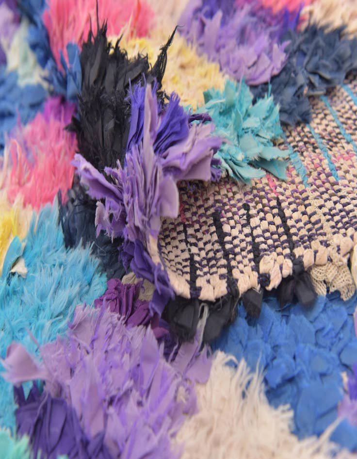 Detail image of 2' 10 x 11' 3  Hand Knotted Moroccan Runner Rug