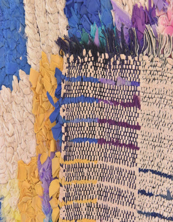 Detail image of 2' 10 x 11' 3  Hand Knotted Moroccan Runner Rug