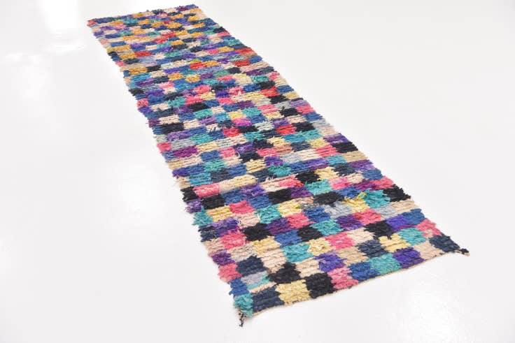 Detail image of 2' 10 x 11' 3 Hand Knotted Moroccan Runner Rug